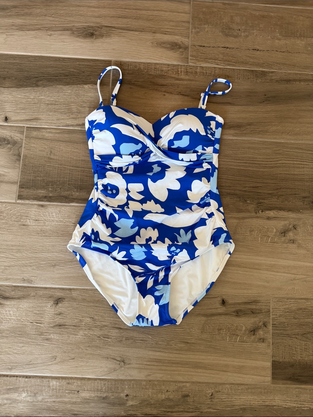 LOFT M Santorini Floral one piece swimsuit